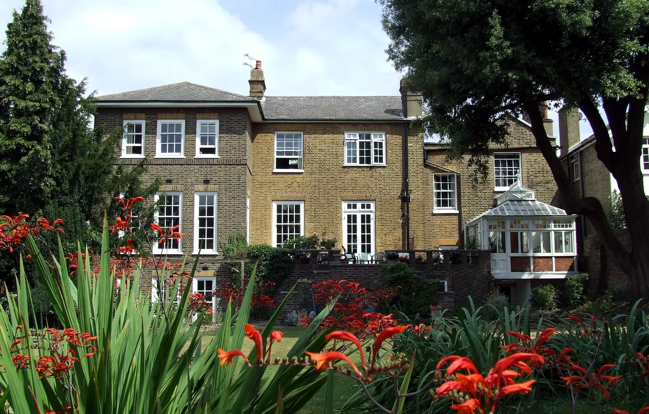 Photo wallpaper design, style, Villa, home, garden, architecture, exterior, exterior