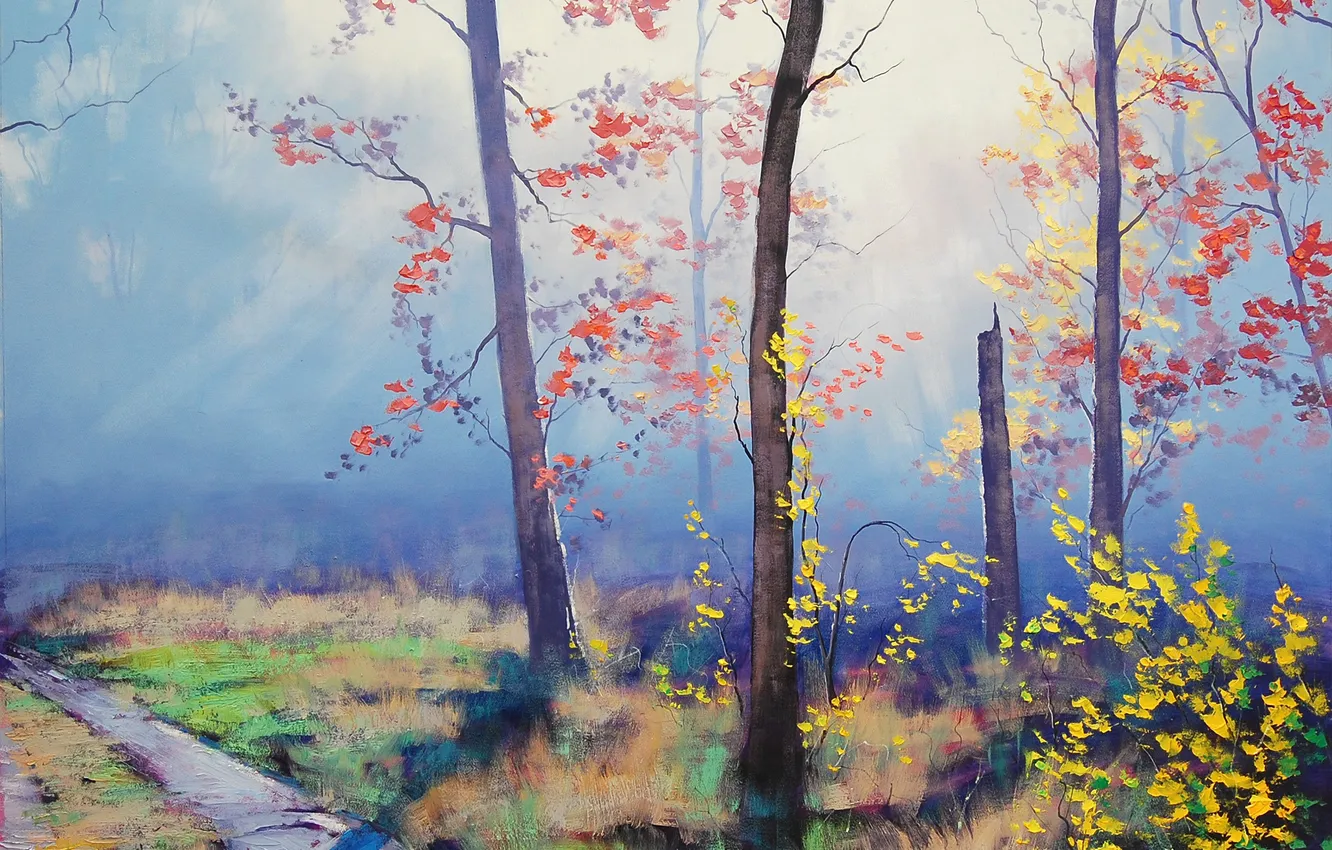 Photo wallpaper figure, art, ARTSAUS, MORNING FOREST LIGHT