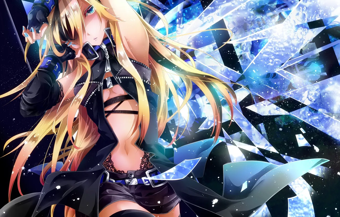 Photo wallpaper look, girl, pose, vocaloid, Vocaloid, art, lily, tyouya