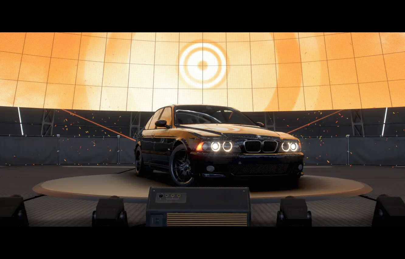 Photo wallpaper lights, HDR, BMW, game, view, E39, 5, UHD