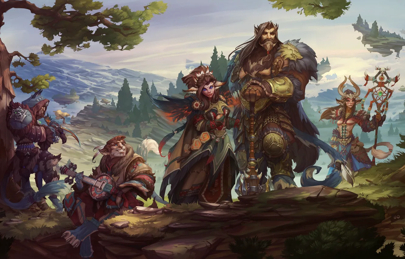 Photo wallpaper figure, warrior, fantasy, art, fantasy, the guardian, sorceress, Allods Online