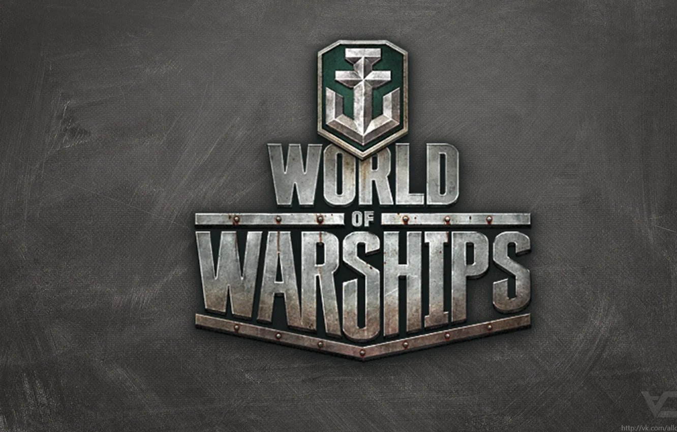 Photo wallpaper ship, logo, worldofwarships