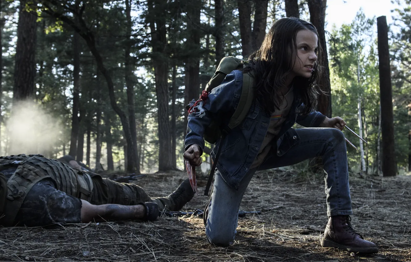 Photo wallpaper Logan, Laura, X-23, Laura Kinney, Dafne Keen