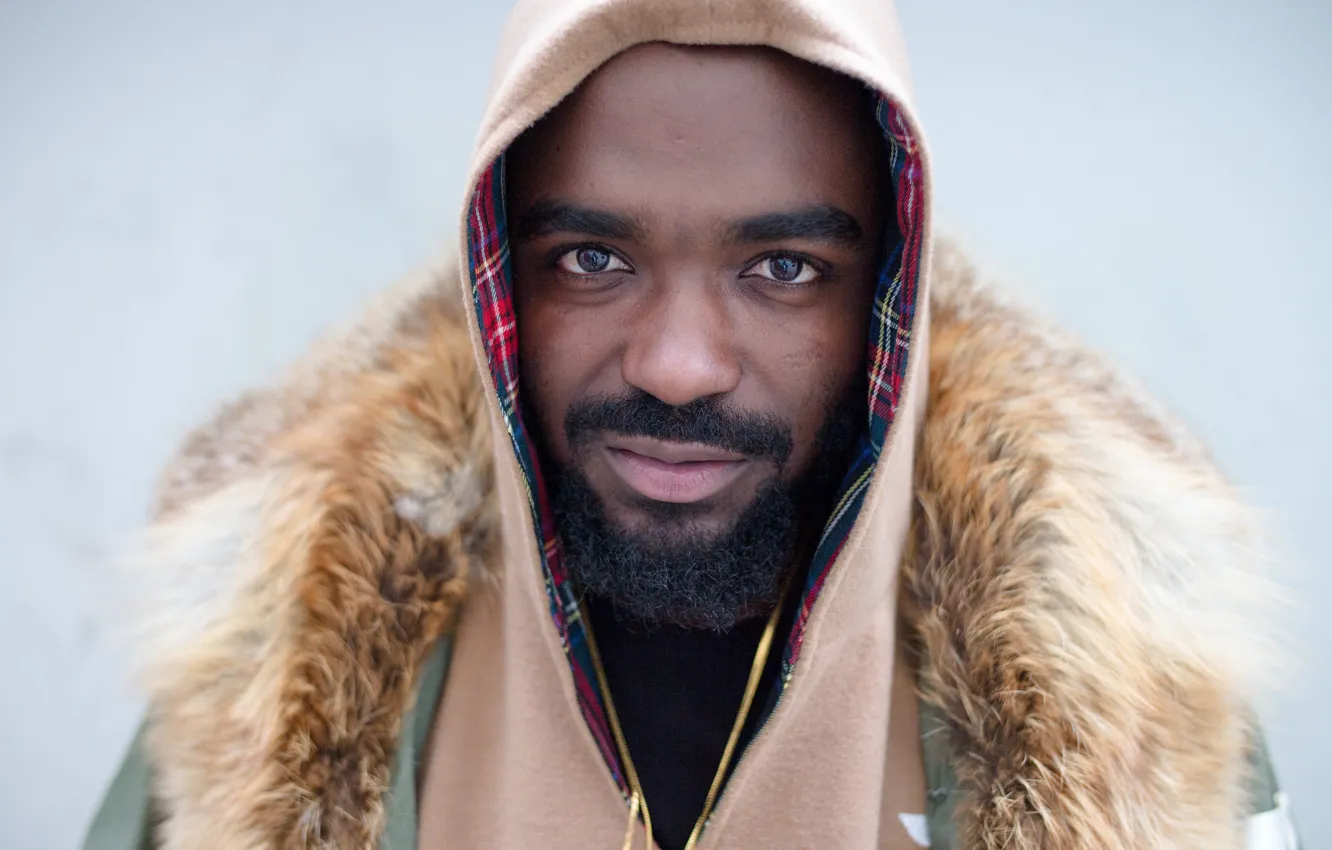 Photo wallpaper people, man, necklace, hood, beard, to be continued..., direct gaze