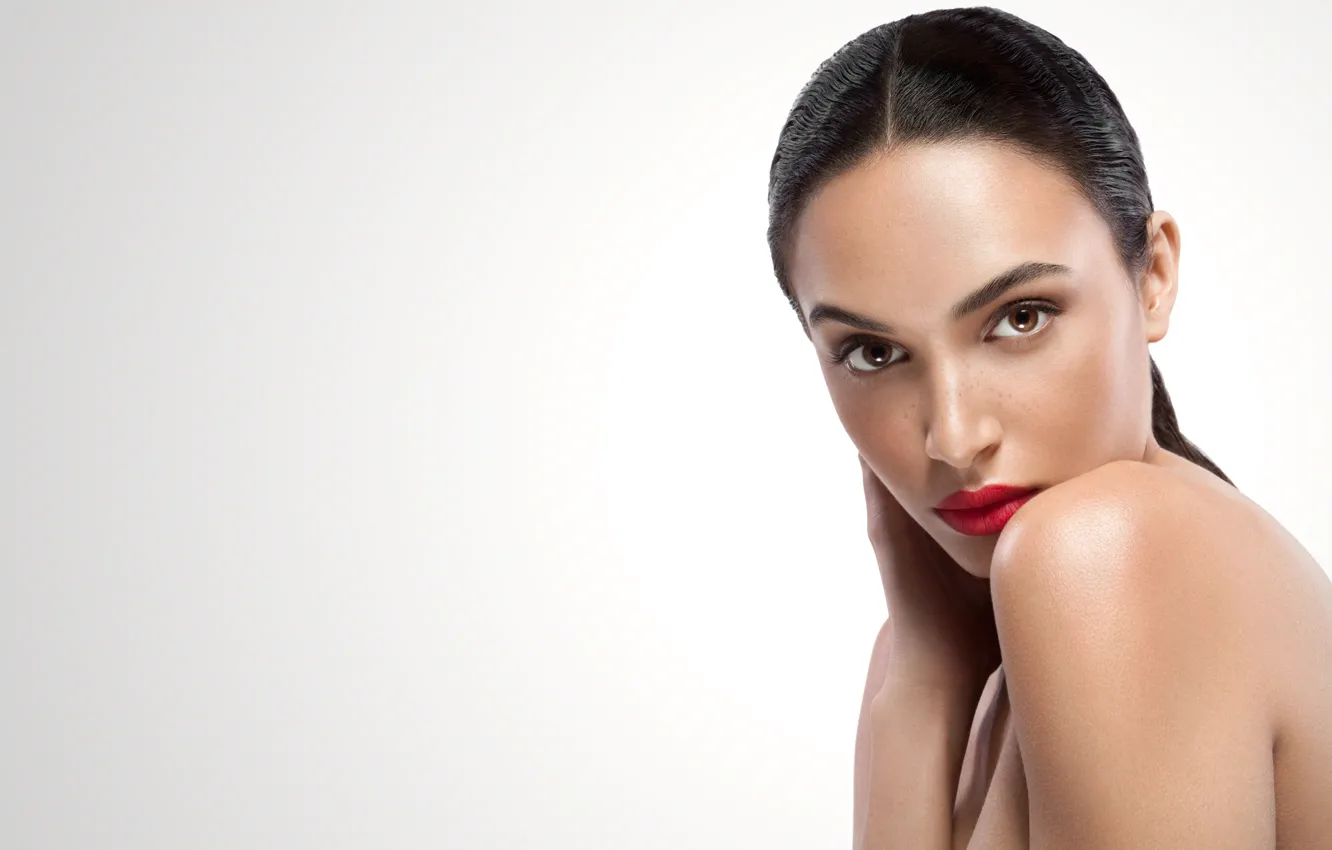 Photo wallpaper girl, hot, sexy, eyes, smile, beautiful, figure, model