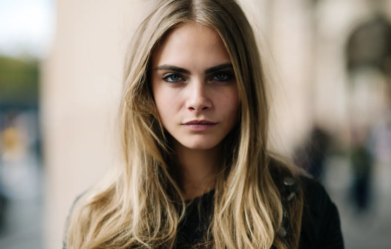 Photo wallpaper pose, model, actress, model, hair, pose, actress, Cara Delevingne