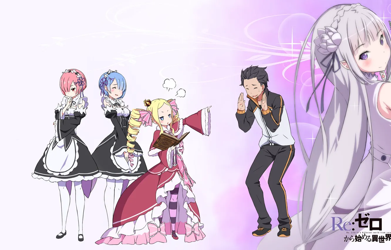 Photo wallpaper girl, anime, art, Subaru, Re: Zero kara hajime chip isek or Seikatsu, From scratch