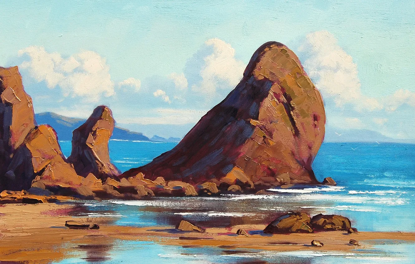 Photo wallpaper figure, art, ARTSAUS, OREGON SEASCAPE