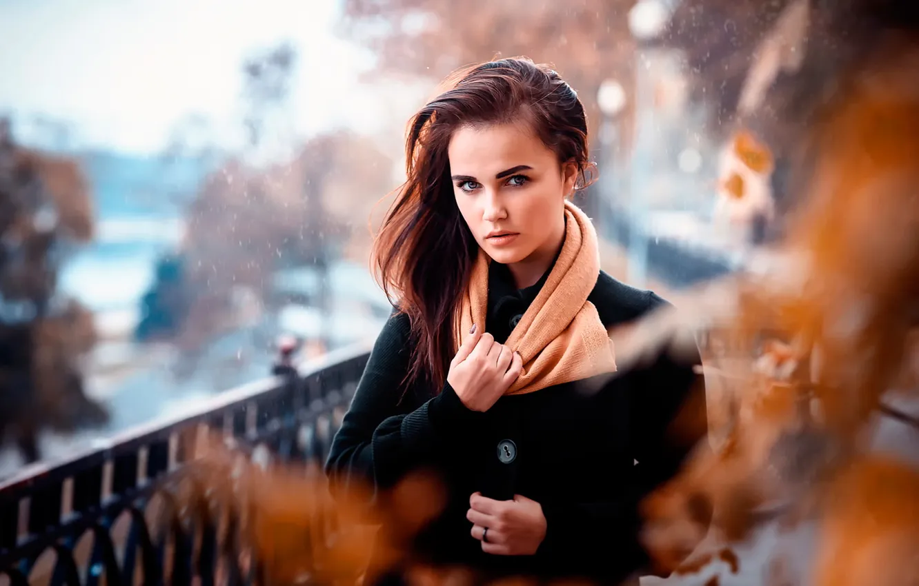 Photo wallpaper autumn, look, the beauty