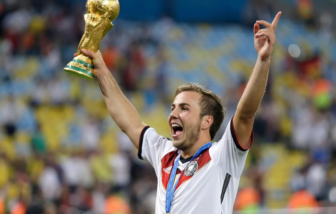 Photo wallpaper victory, Mario Götze, Germany, Mario Gotze