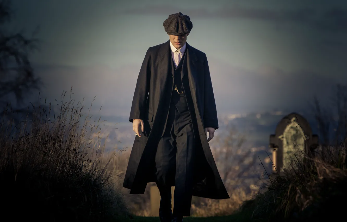 Photo wallpaper cemetery, the series, BBC, Peaky blinders, Peaky Blinders, TV Show, Thomas Shelby, Cillian Murphy