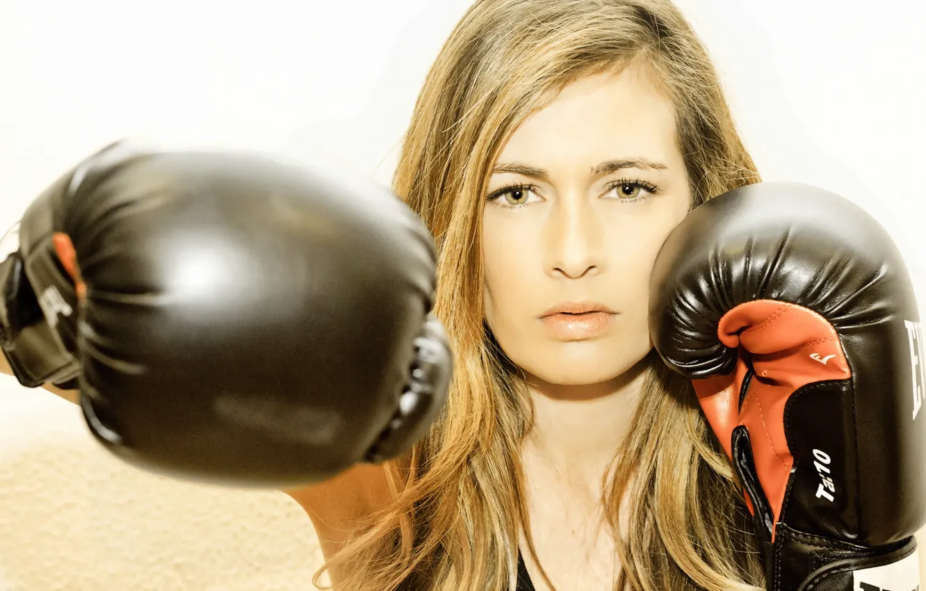Photo wallpaper girl, sport, Boxing