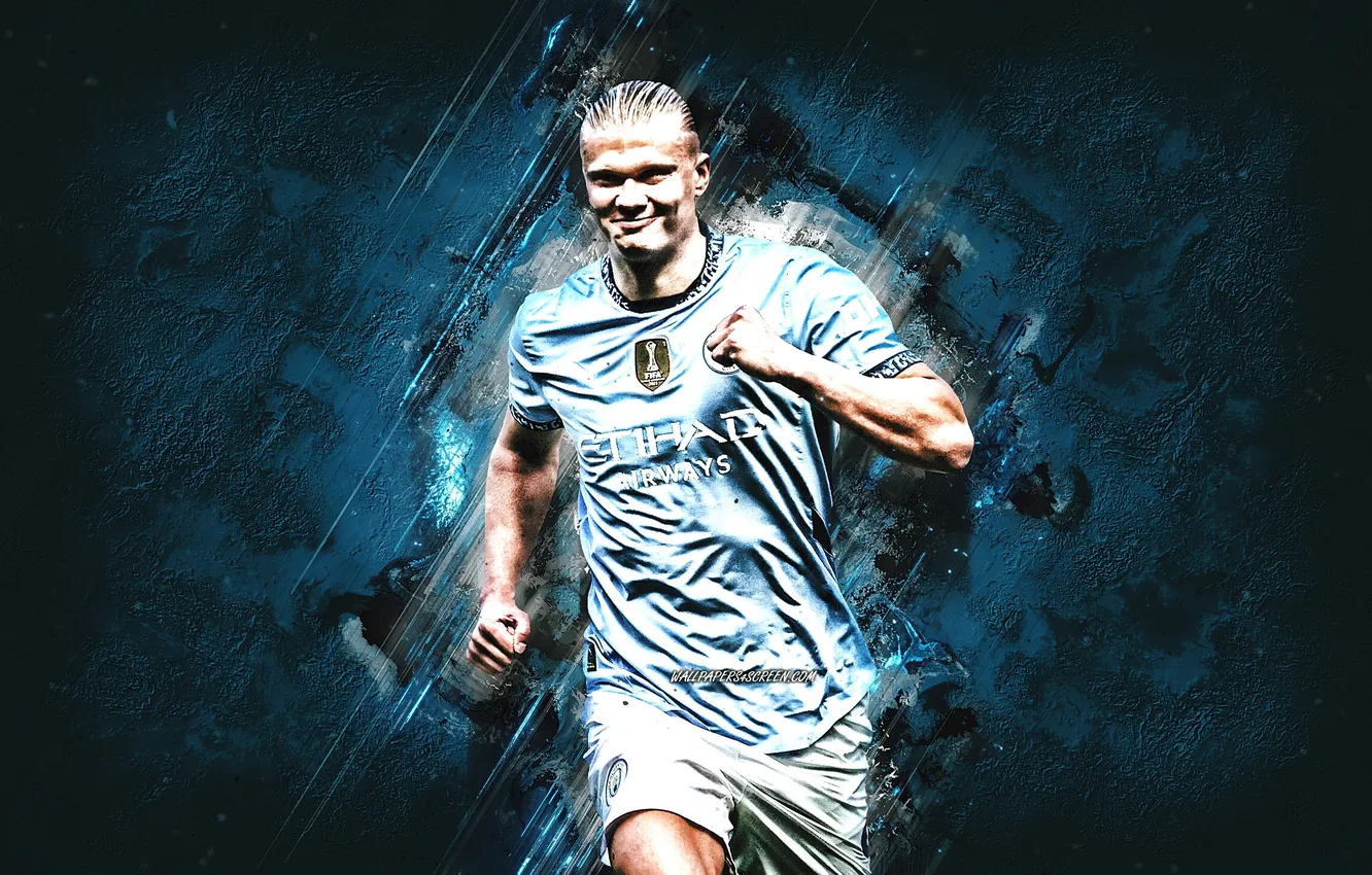 Photo wallpaper Football, Norway, Soccer, Man City, Manchester City, Erling Haaland, Erling, Haaland