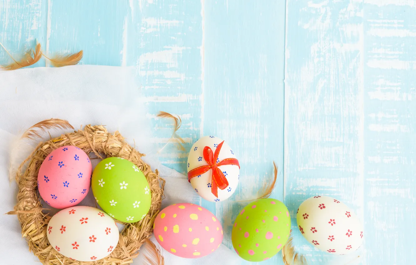Photo wallpaper eggs, Easter, spring, Easter, eggs, decoration, pastel colors