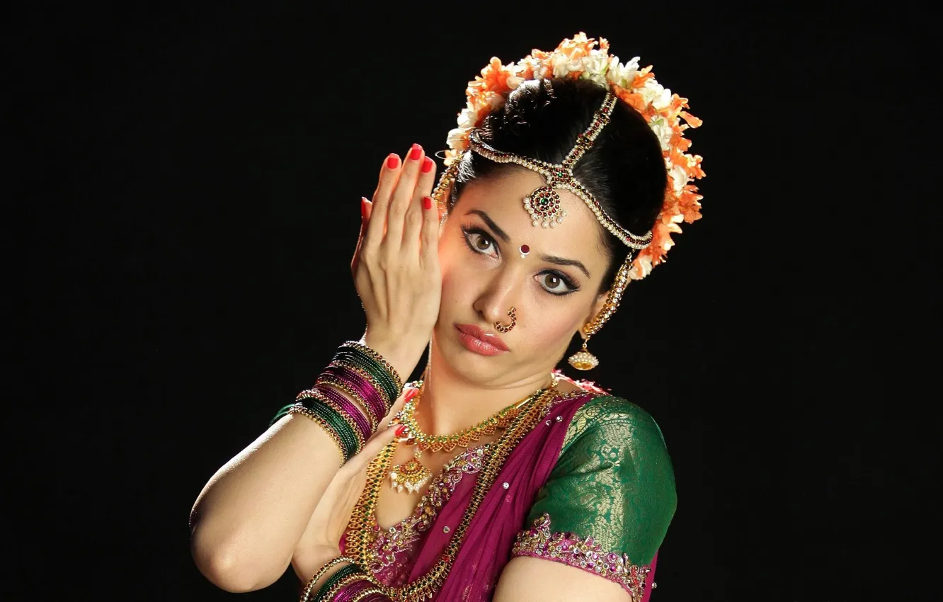 Photo wallpaper decoration, lights, bollywood, Indian actress, Tamanna Bhatia, india girl, tamannaah, Indian clothing