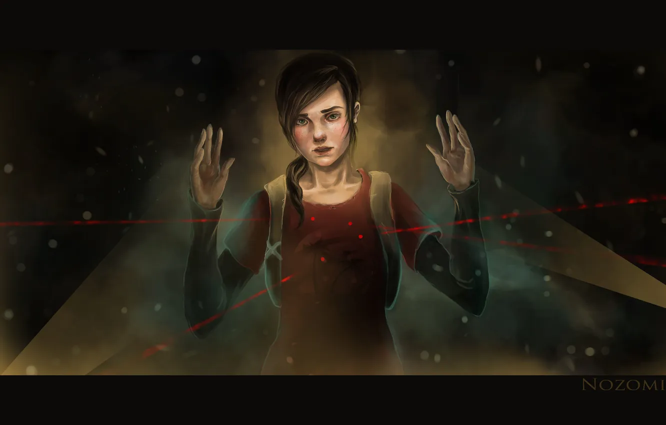 Photo wallpaper snow, bow, Ellie, arrows, art, The Last of Us, Ellie