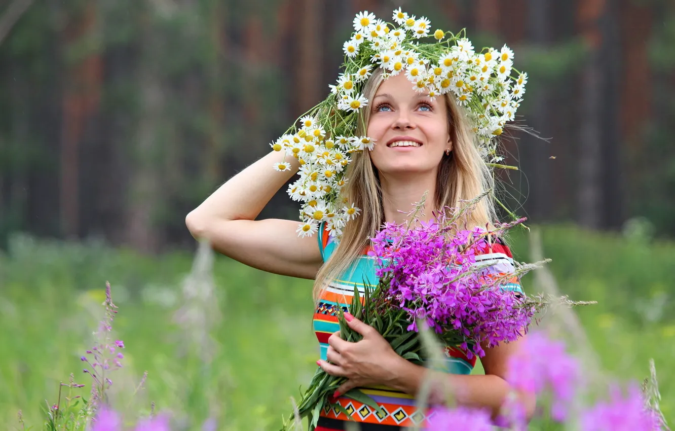 Photo wallpaper summer, look, girl