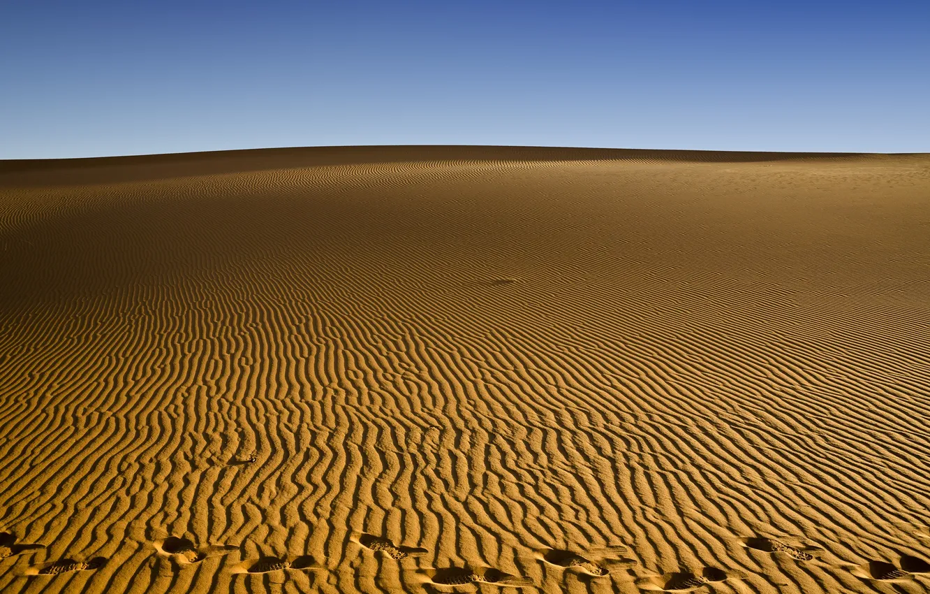 Photo wallpaper sand, desert, trail