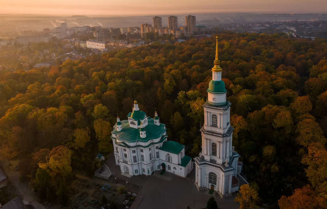 Photo wallpaper autumn, landscape, nature, the city, Tula, Cathedral, Nikolai Brytkov