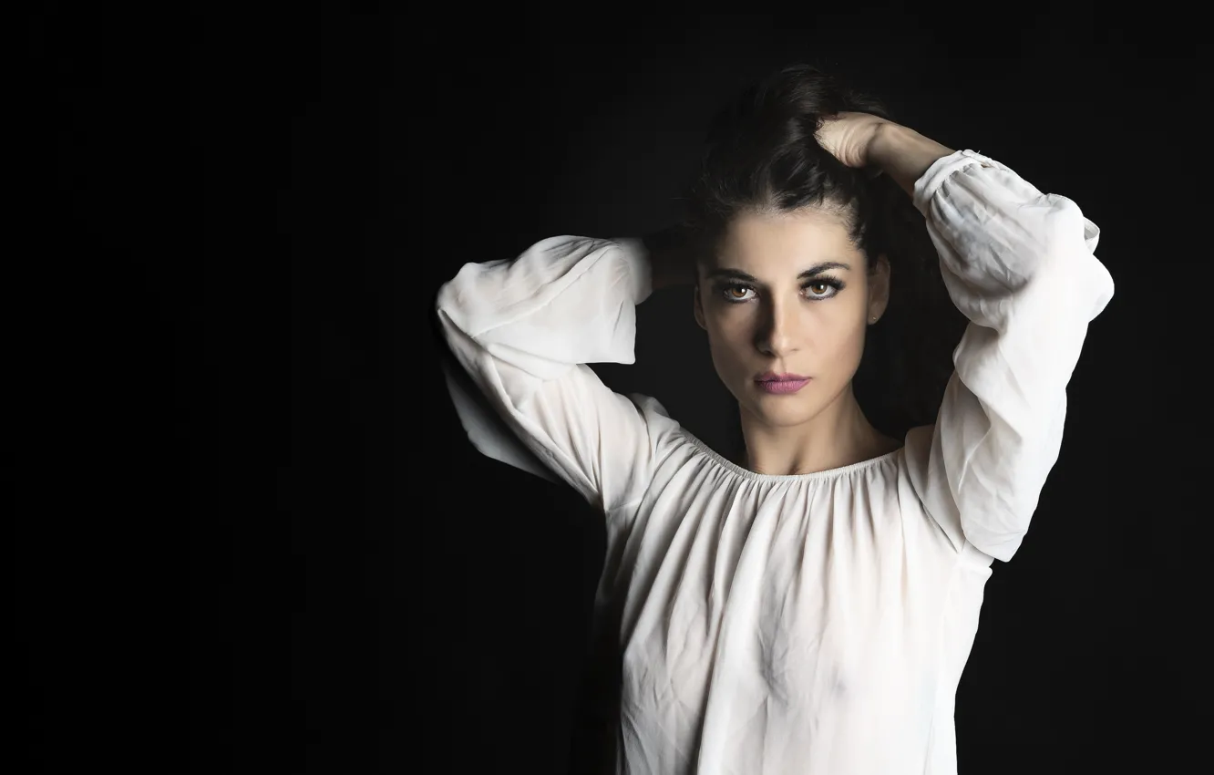 Photo wallpaper look, girl, pose, model, Mary