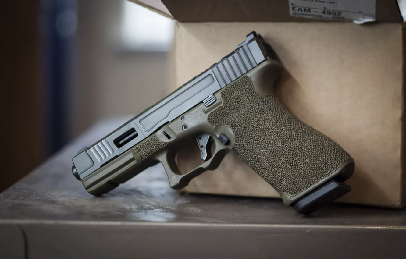 Photo wallpaper gun, box, G17, FI Mk 2