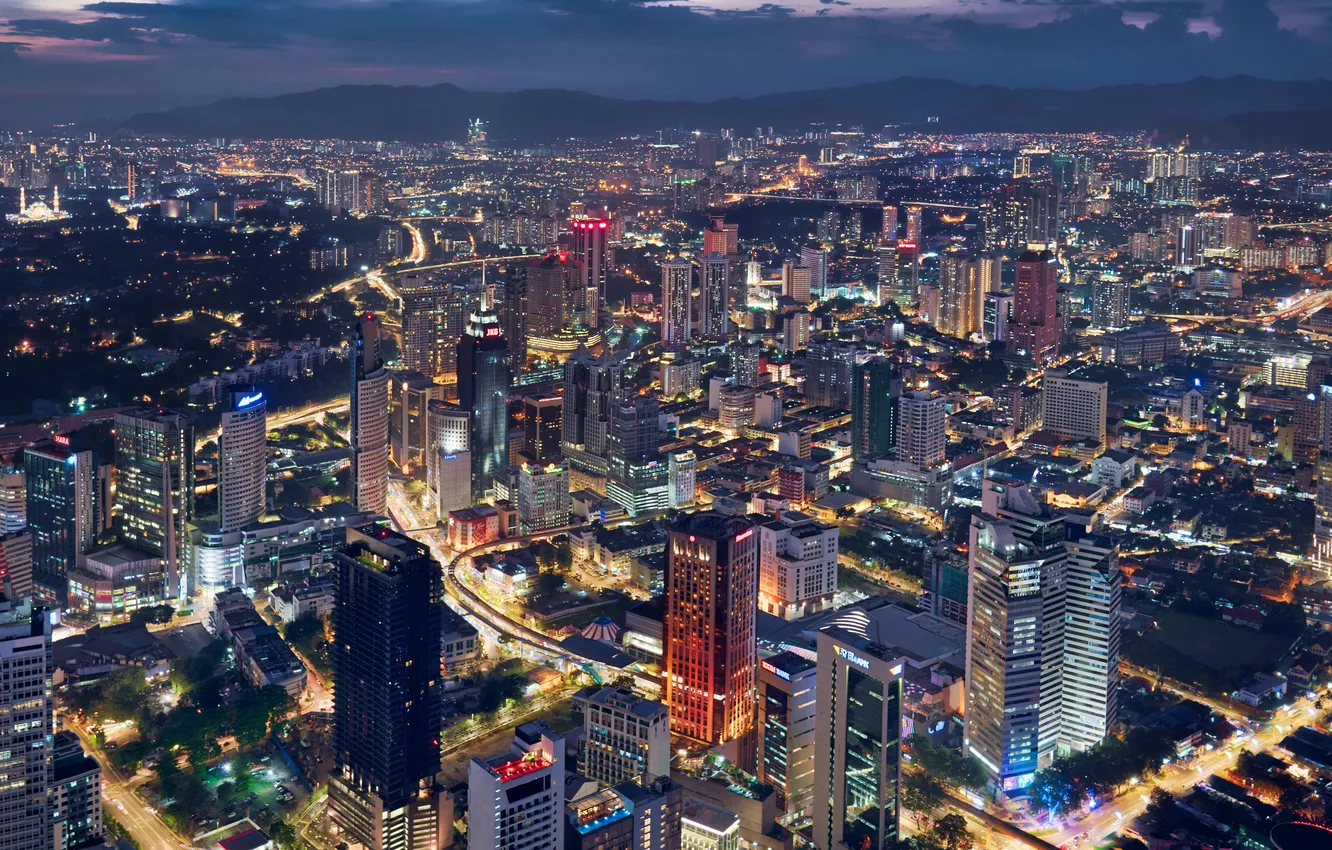 Photo wallpaper Kuala Lumpur, Malaysia, Trey Ratcliff