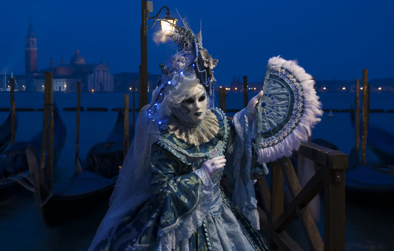 Photo wallpaper Italy, costume, Venice, carnival