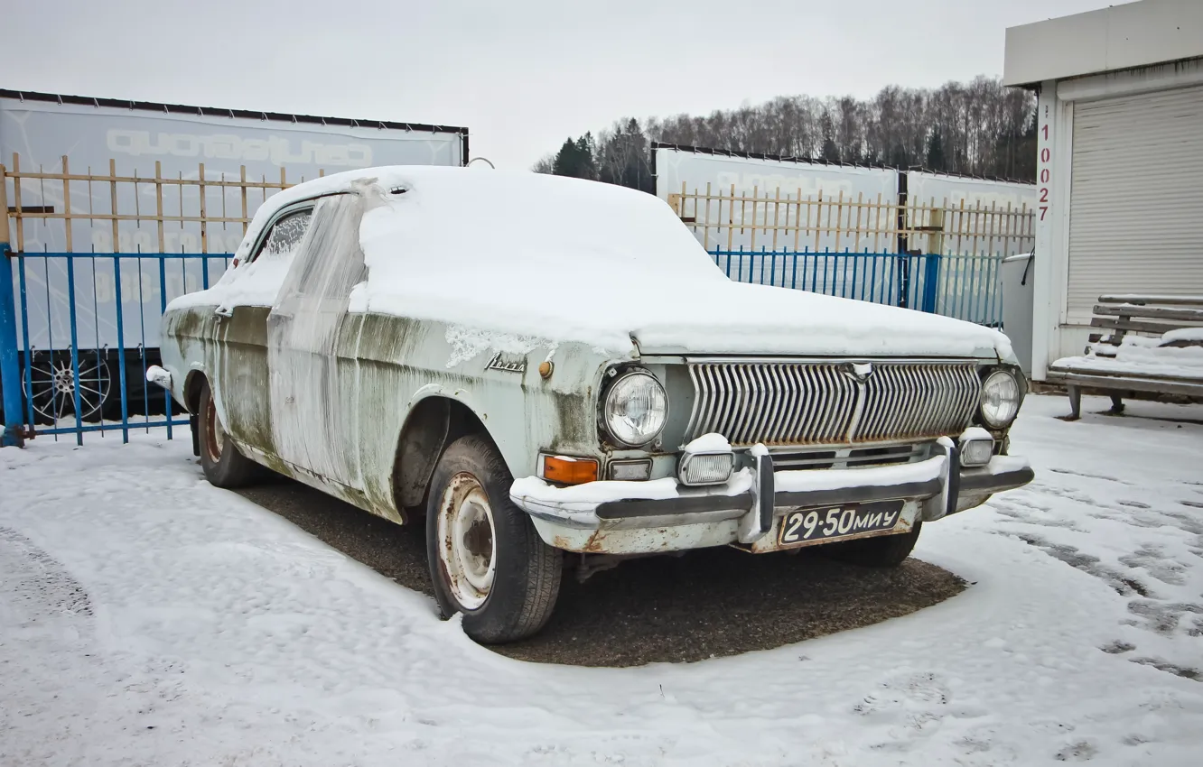 Photo wallpaper USSR, Volga, GAZ-24, Black numbers