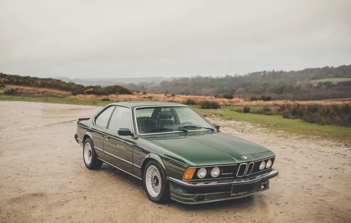 Photo wallpaper green, 1982, Alpina B7, Alpina B7 S, E24, Front, BMW, Alpina
