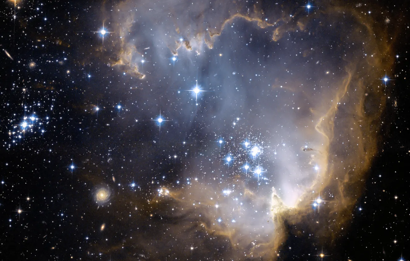Photo wallpaper space, nebula, NGC 602