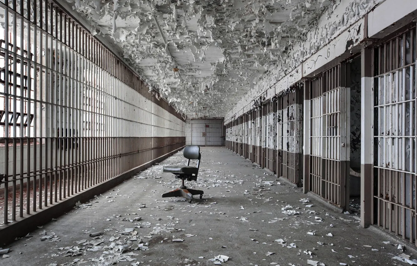 Photo wallpaper interior, camera, prison