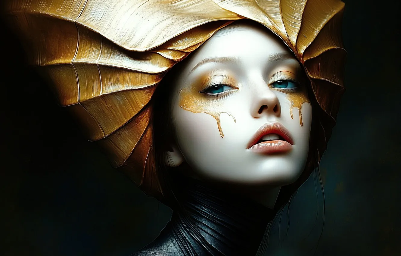 Photo wallpaper neural network, image, look, fantasy, girl, AI art