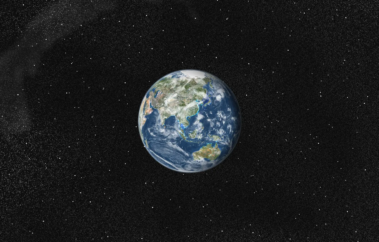 Photo wallpaper space, earth, the world, planet