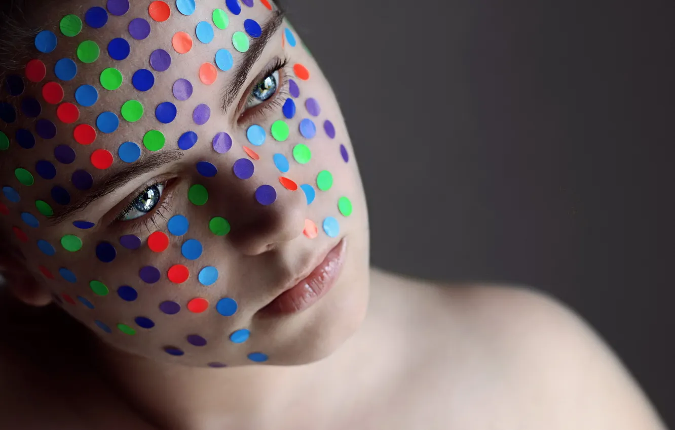 Photo wallpaper girl, background, portrait