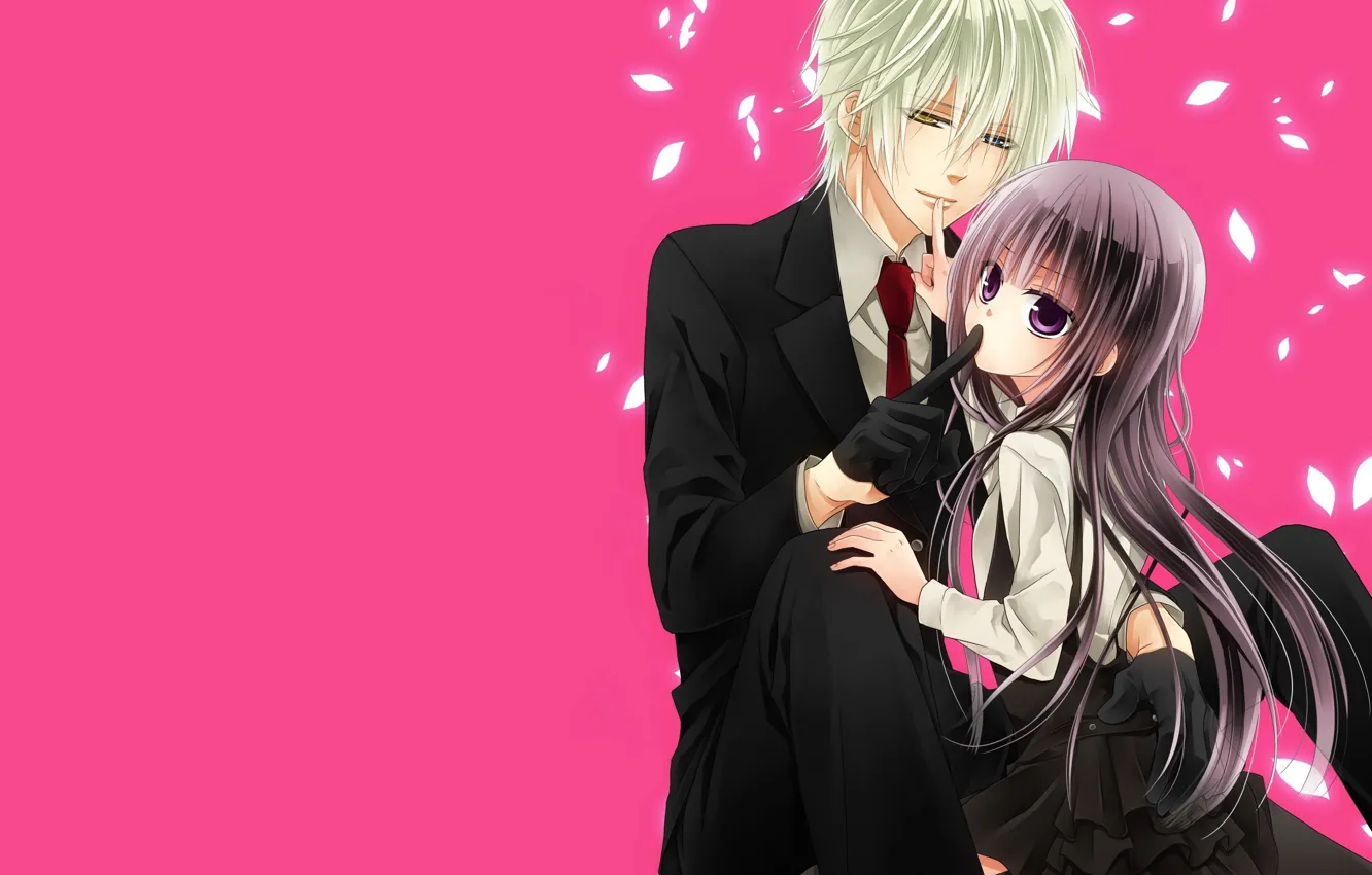 Photo wallpaper girl, romance, guy, servants, inu x boku ss
