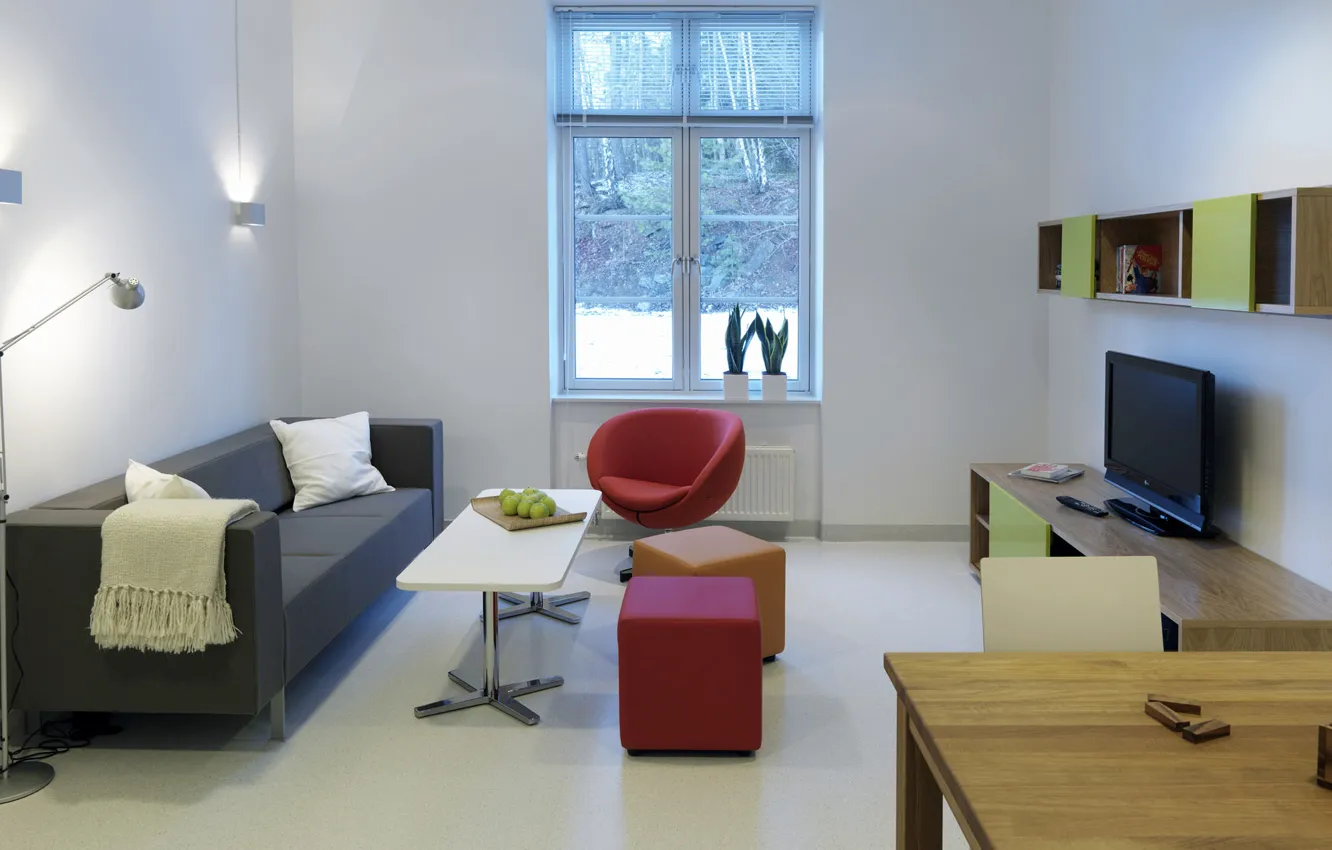 Photo wallpaper light, style, room, interior, minimalism, window