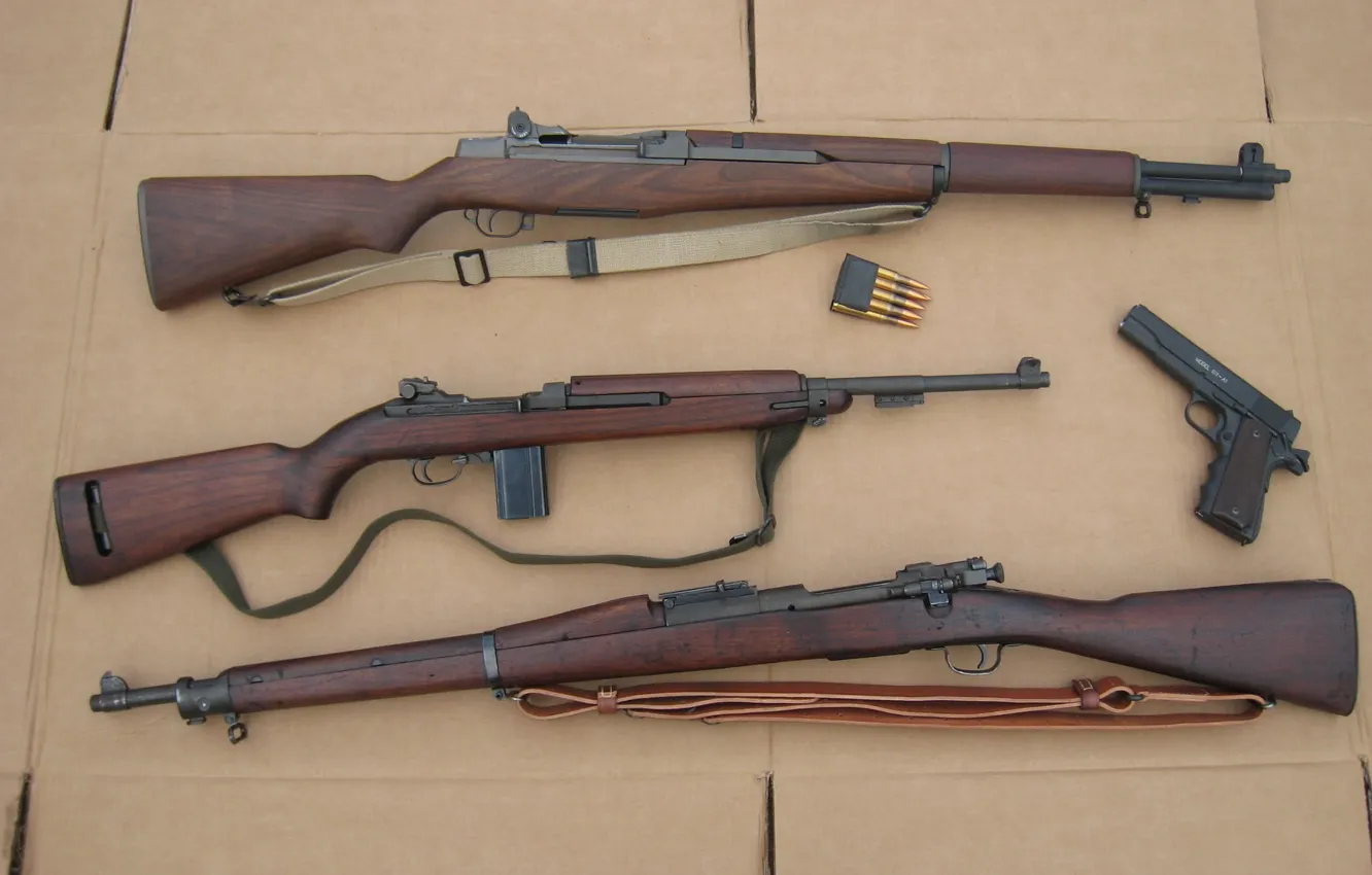 Photo wallpaper gun, rifle, carabiner, M1911, Colt, self-loading, Springfield, semi-automatic