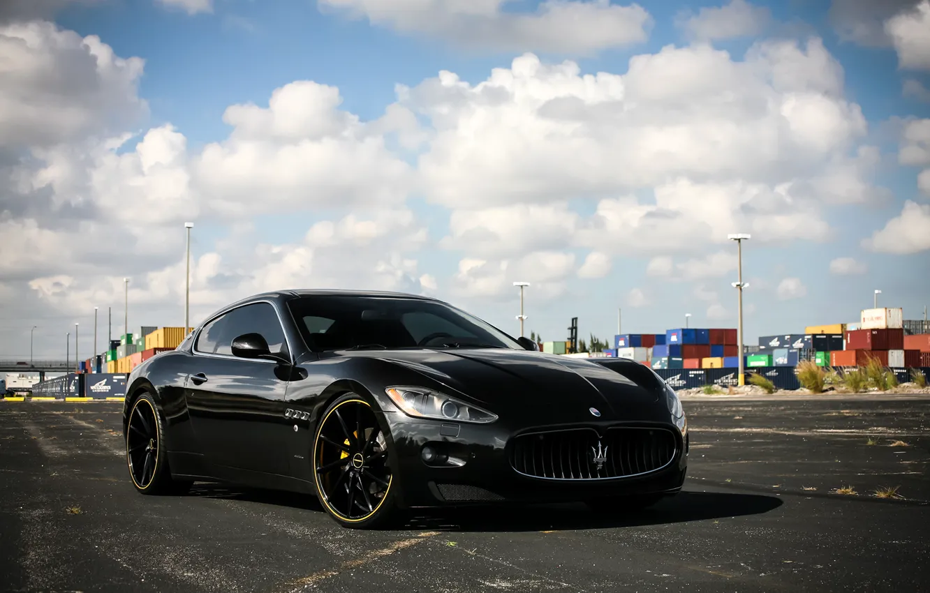 Photo wallpaper lights, Maserati, wheels, GranTurismo, with, and, color, CVT