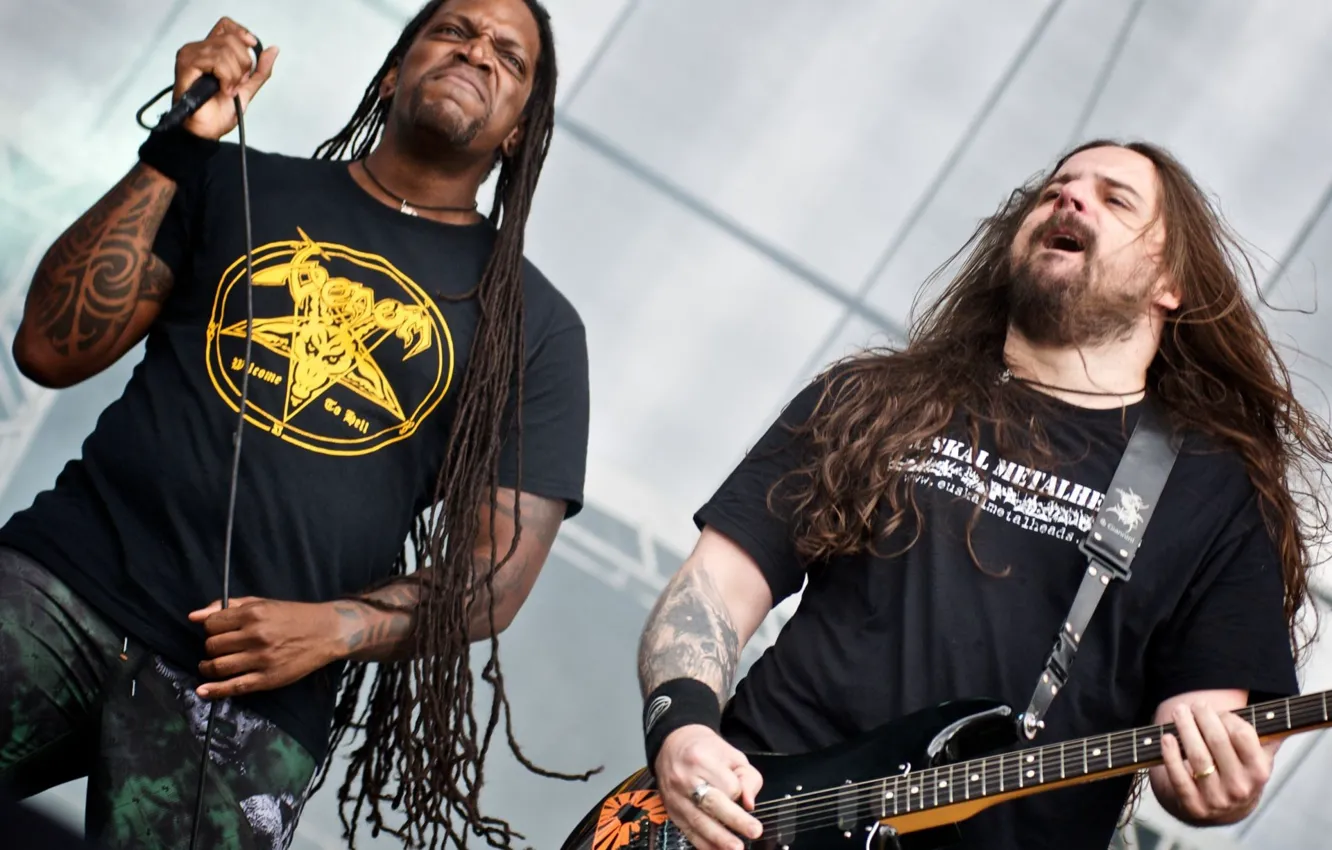 Photo wallpaper group, metal, rock, hardcore, thrash metal, groove metal, Andreas Kisser, death metal