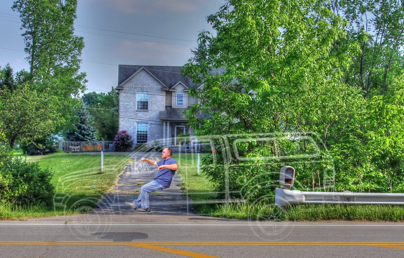 Photo wallpaper Wonder Woman, Invisible, digital manipulation, invisible truck, cloaking devise