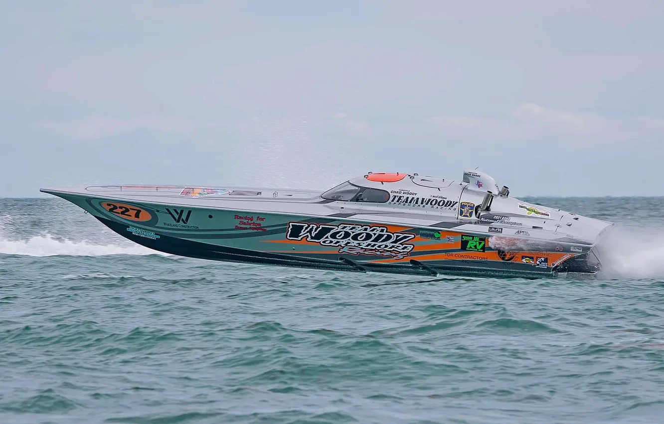 Photo wallpaper race, boat, speed