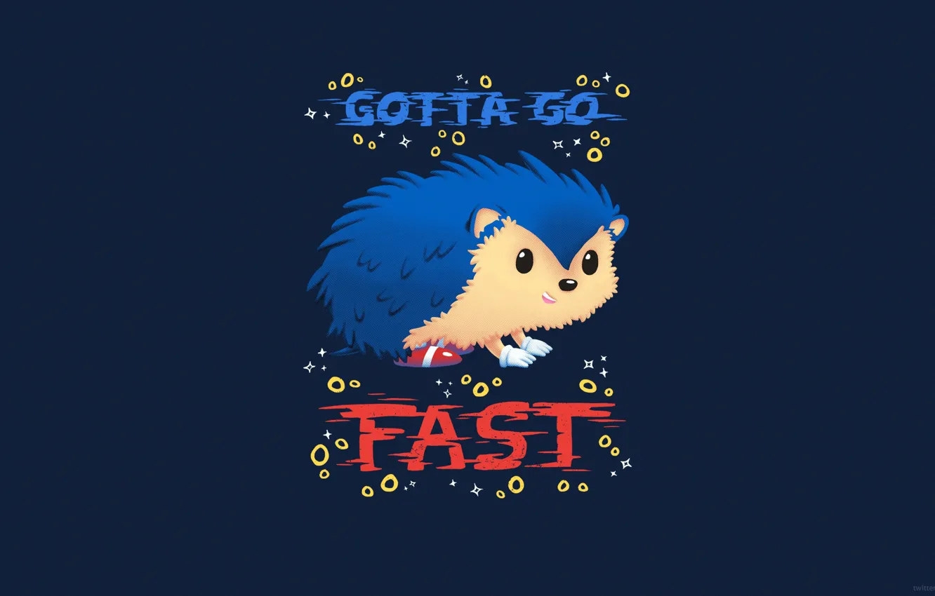 Photo wallpaper style, minimalism, Sonic, style, art, speed, hedgehog, Sonic