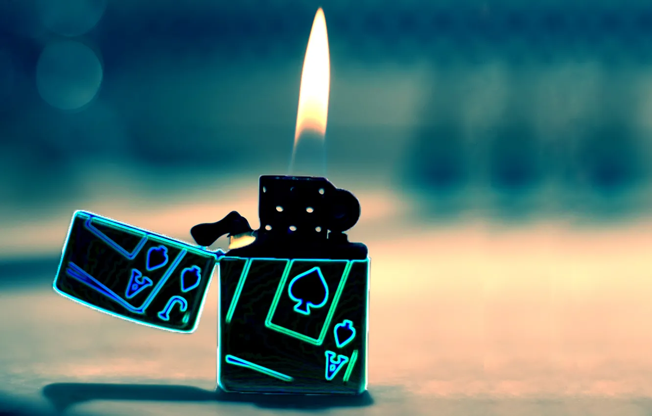 Photo wallpaper lights, lighter, peak