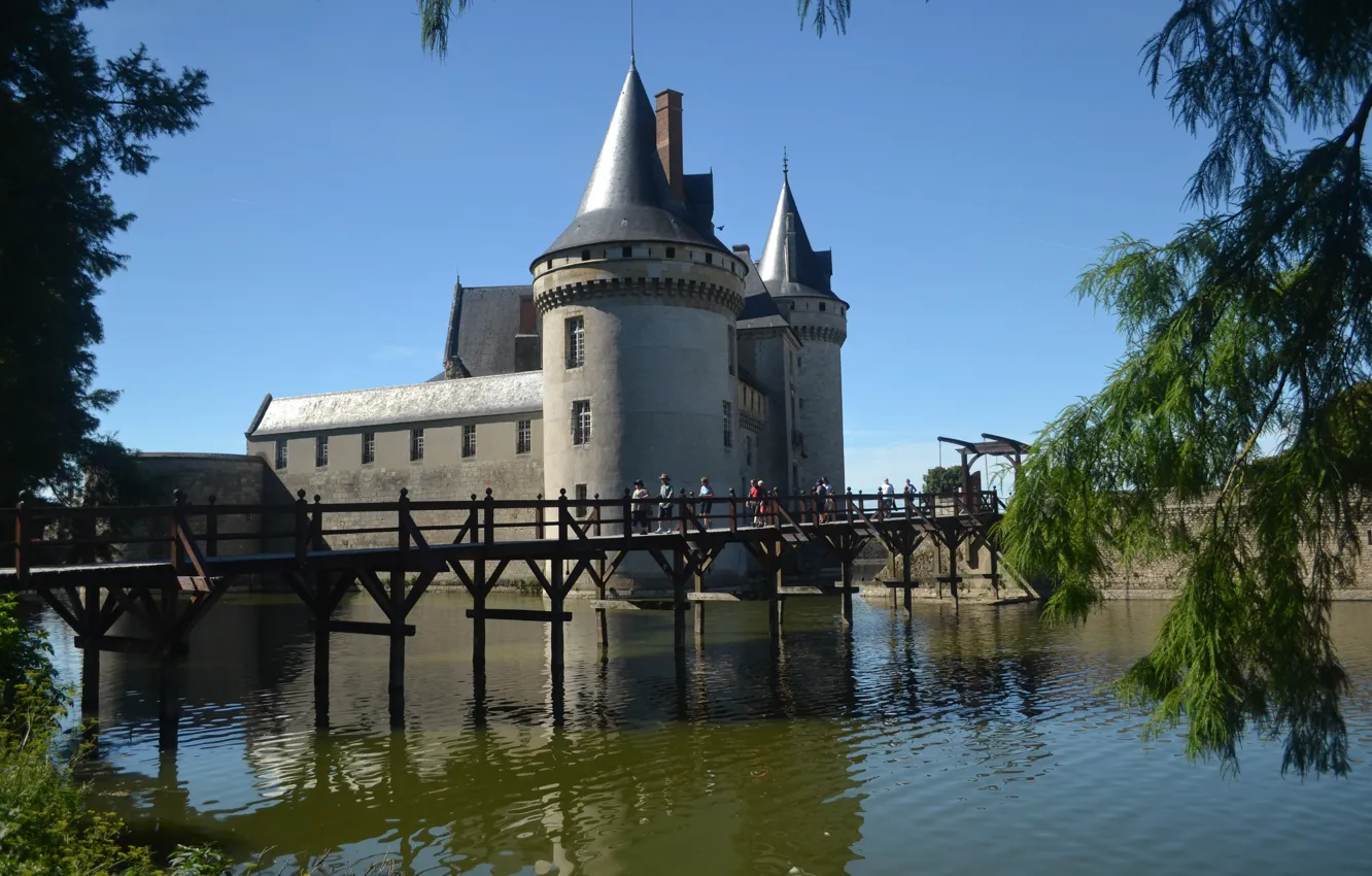 Photo wallpaper France, France, Chateau of Sully sur Loire, The castle of Sully-sur-Loire