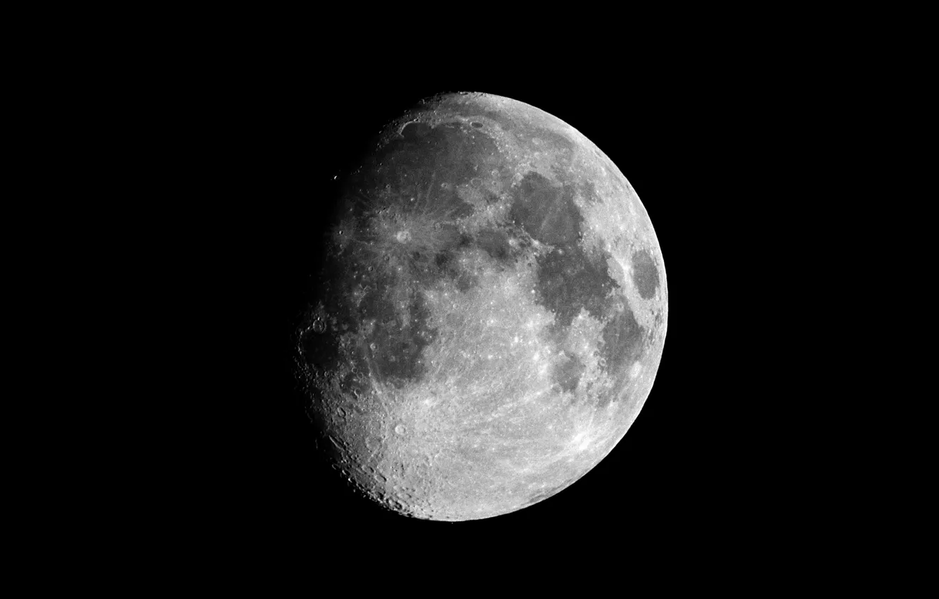 Photo wallpaper satellite, The moon, Space