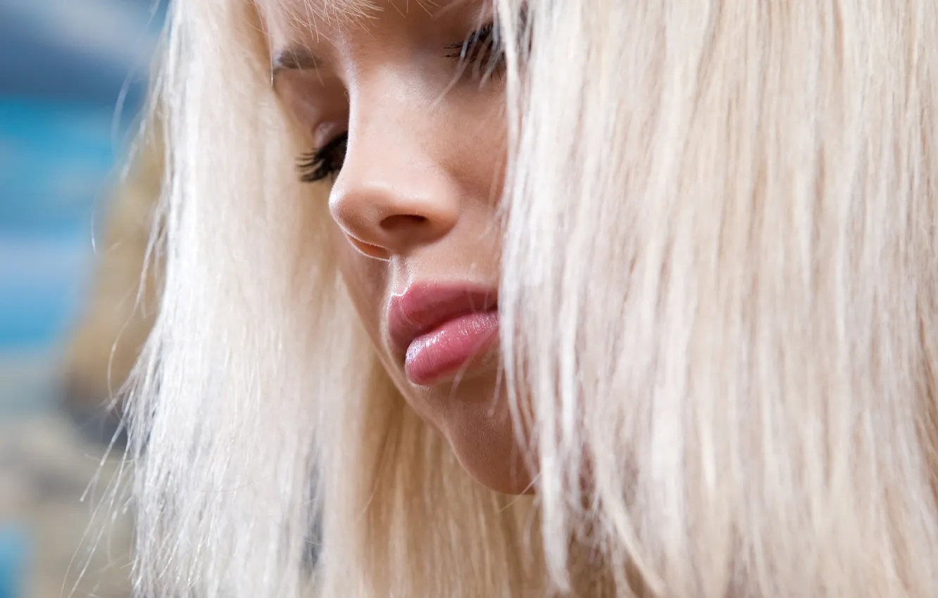 Photo wallpaper portrait, blonde, Michaela A