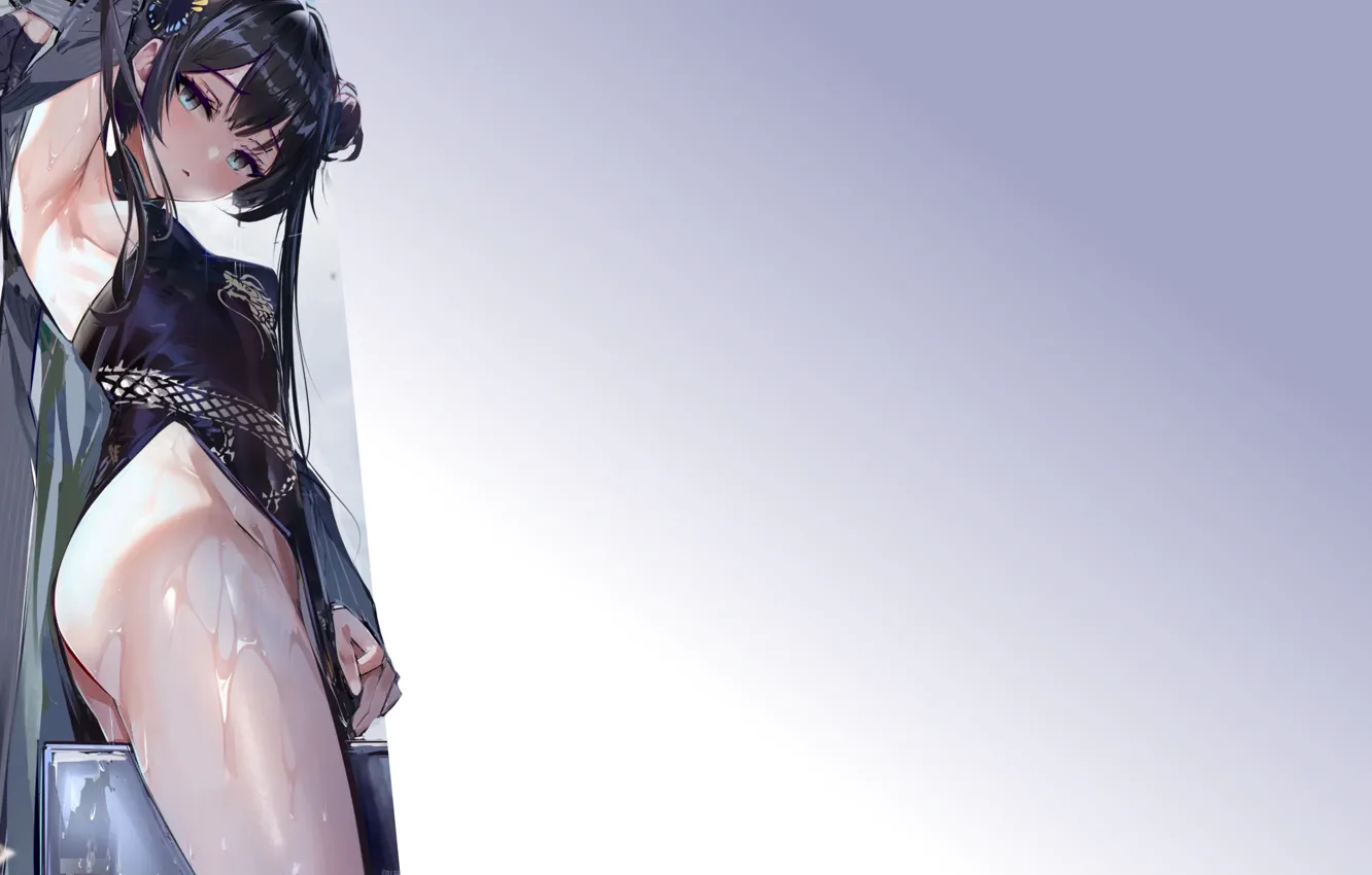 Photo wallpaper kawaii, girl, hot, sexy, wet, anime, babe, cute