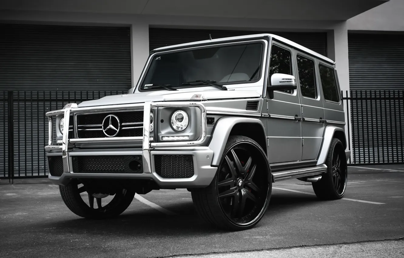 Photo wallpaper Mercedes, wheels, AMG, G63, Forgiato