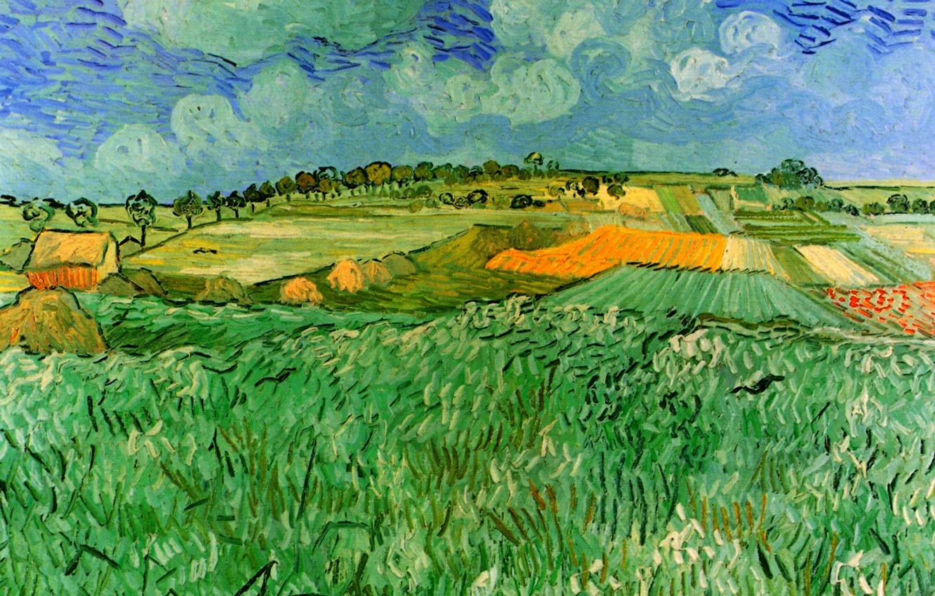 Photo wallpaper field, Vincent van Gogh, Auvers, Plain Near