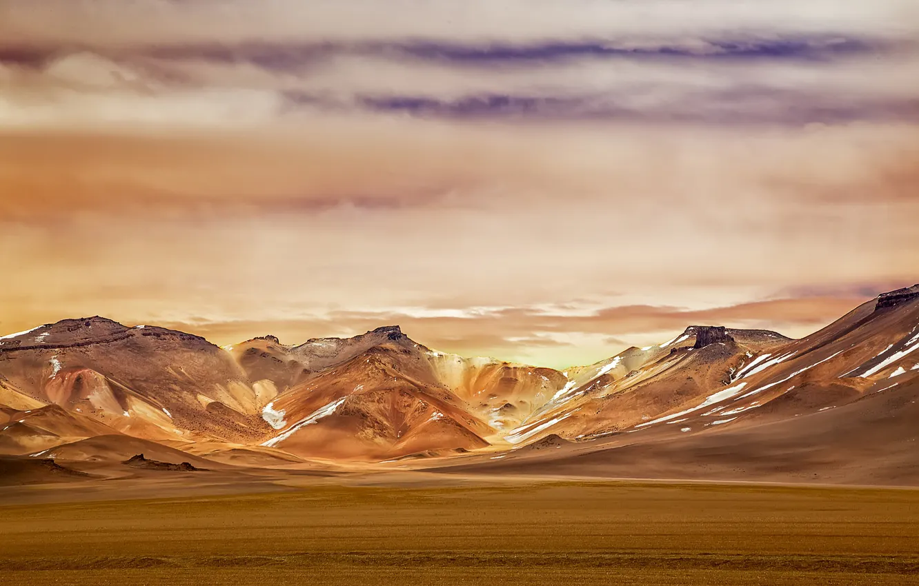 Photo wallpaper landscape, mountains, valley